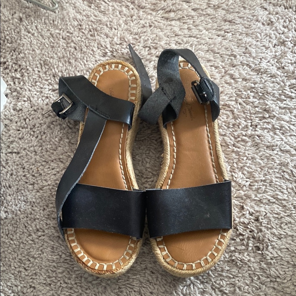 Universal Thread Black Espadrille Shoes
